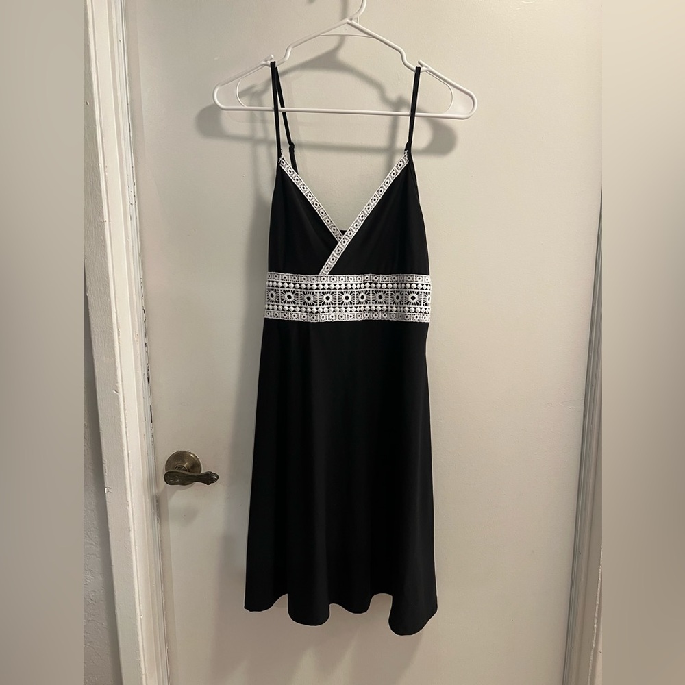 Mudd Black Dress with White Accents